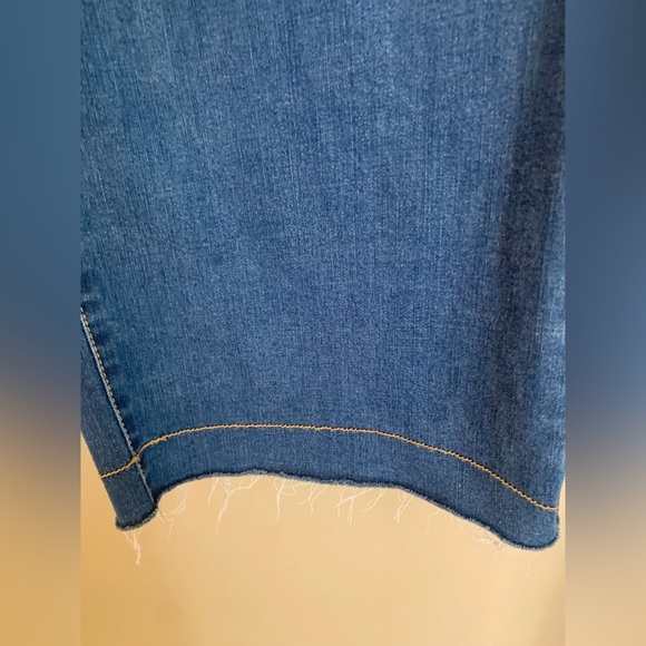 Frye jeans denim wide leg ankle cropped boho coastal size 27 - Picture 4 of 9